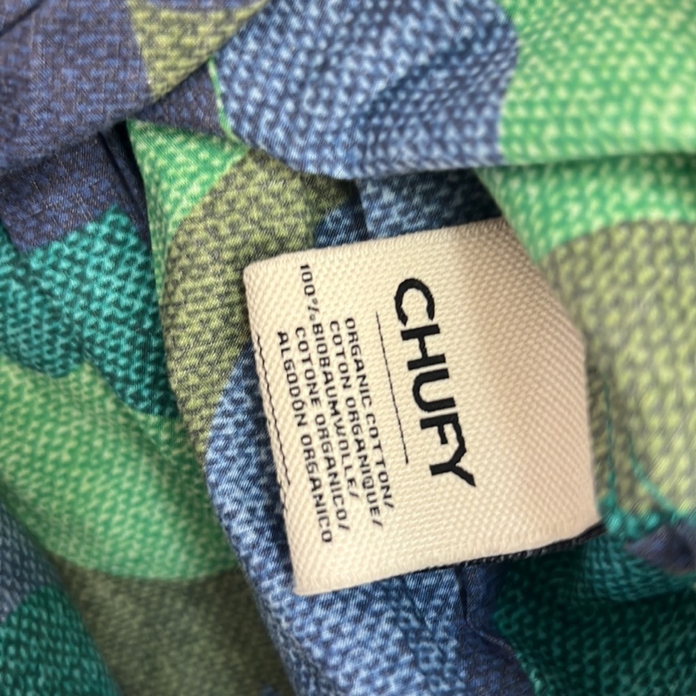 Chufy Liberty Organic Cotton Blue/Green Dress Size Small - Picture 8 of 9